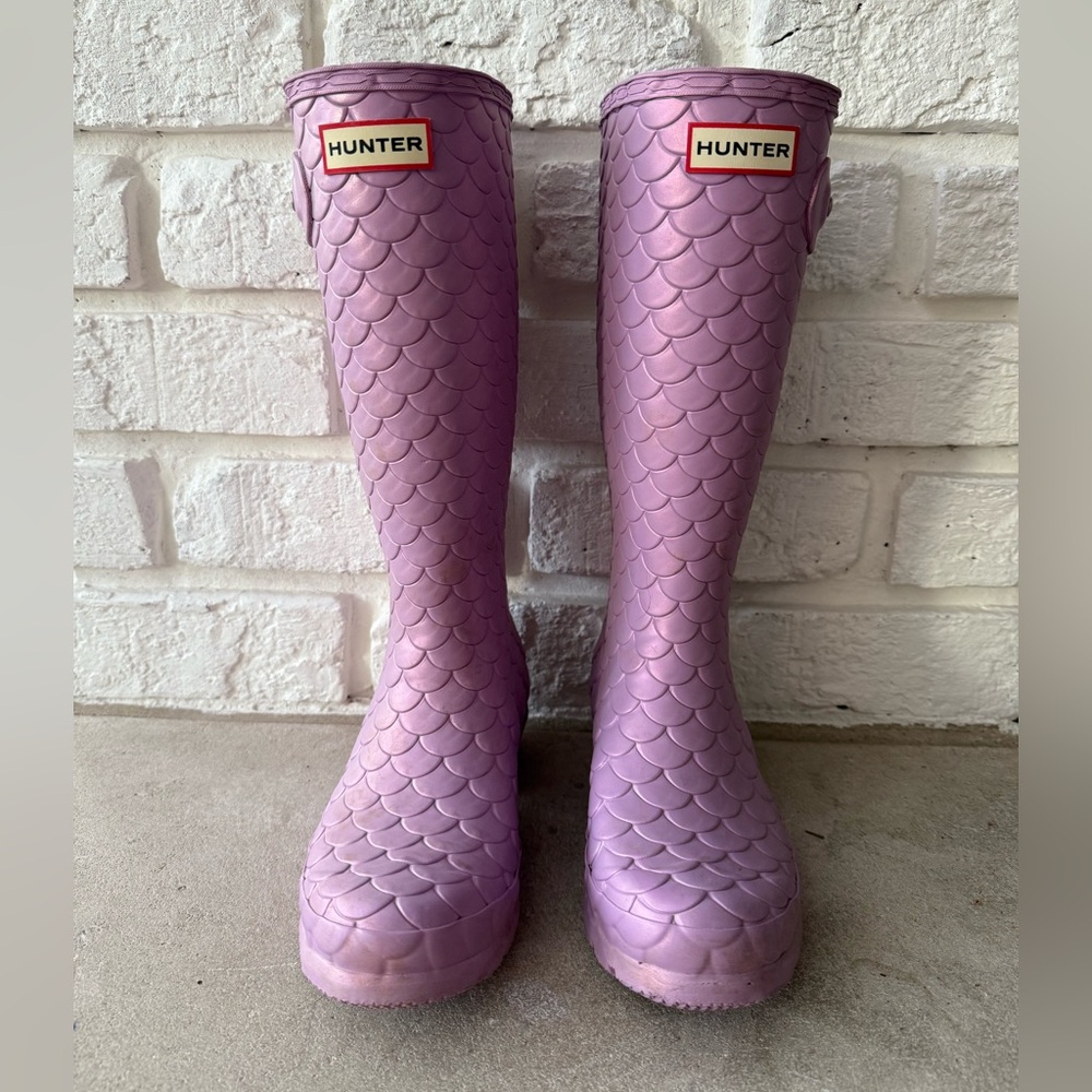 Hunter Lavender Mermaid Pattern Boots - Sea Dragon